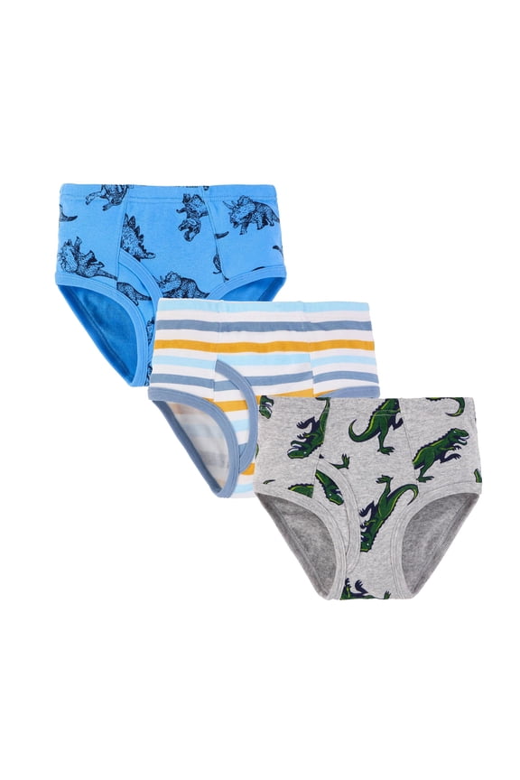 Toddler Boys' Comfort Cotton Boxer Brief Underwear Briefs Shorts Pants Cotton Underwear Trunks 3PCS Grey,3-4 Years
