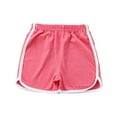 thumbnail image 1 of Quealent Toddler Clothes for Girls Baby Boy Shorts Baby Girls Boys Cotton Linen Blend Cute Shorts Loose Harem Shorts Girls Summer Clothes Red,3-4 Years, 1 of 3