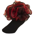 thumbnail image 1 of Quealent Toddler Girl Socks with Big Ruffle Lace Frilly Turn Cuff Dress Socks Black for Size 6-12 Months, 1 of 7