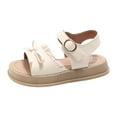 thumbnail image 1 of Quealent Toddler Girls Sandals Little Girls Kids Summer Shoes Toddler Sandals Beige for Size 13.5, 1 of 6