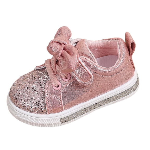 Quealent Toddler Girls Sneakers Little Girls Running Sports Shoes(Toddler/Little Kids) Pink for Size 11