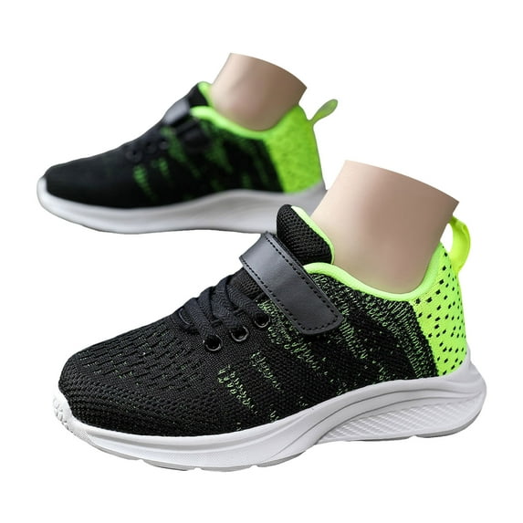 Quealent Toddler/Little Kid Boys Girls Shoes Running Sports Sneakers Green for Size 2.5