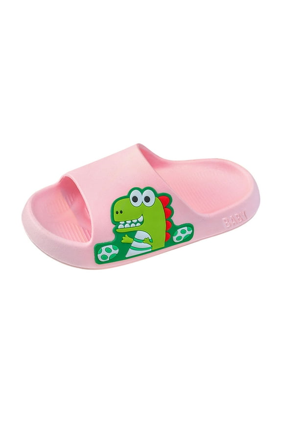 Toddler Little Kids Slides Sandals Girls Boys Cloud Slides Animal Quick Dry Beach Slides Pool Shower Flip Flops Slippers Cute Cartoon Summer Outdoor Shoes Red for Size 11