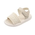 thumbnail image 1 of Quealent Toddler Sandals with Adjustable Straps, Non-Slip Water Shoes for Boys & Girls, Breathable Mesh Baby Walking Sandals for Pool Beige for Size 13, 1 of 5