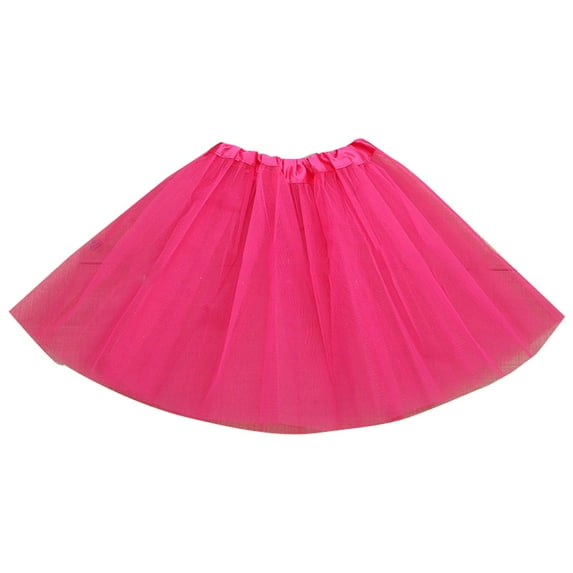 Quealent Tulle Skirt for Girls Party Ballet Dresses Girls Tutu Skirt for Baby Girl Toddlers Gifts for Girls Baby Girl Clothes Hot Pink,2-8Years