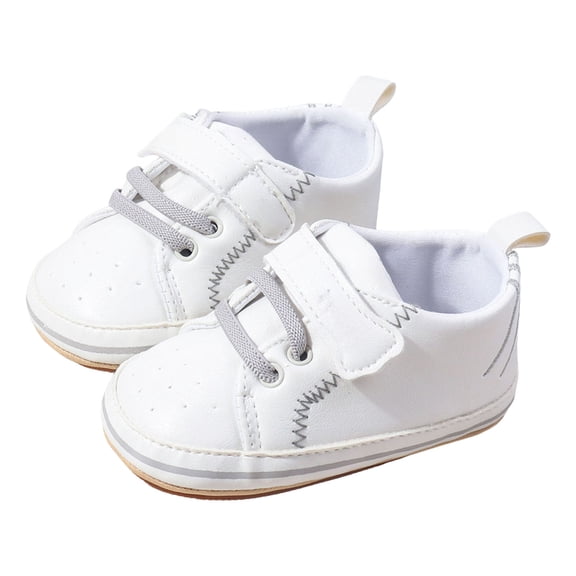 Quealent Unsex Baby Shoes Boys Girls Sneakers Non-Slip Soft Rubber Sole Toddler Crib First Walker Lightweight Shoes Gray for Size 5