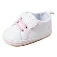 thumbnail image 1 of Quealent Unsex Baby Shoes Boys Girls Sneakers Non-Slip Soft Rubber Sole Toddler Crib First Walker Lightweight Shoes Pink for Size 4, 1 of 9