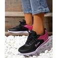 thumbnail image 1 of Quealent Winter Shoes For Women Womens Shoes Low Top Lace Up Canvas Sneakers Casual Fashion Running Lightweight Breathable Low Cut Comfortable Canvas Shoes for Walking,Black 7.5, 1 of 3