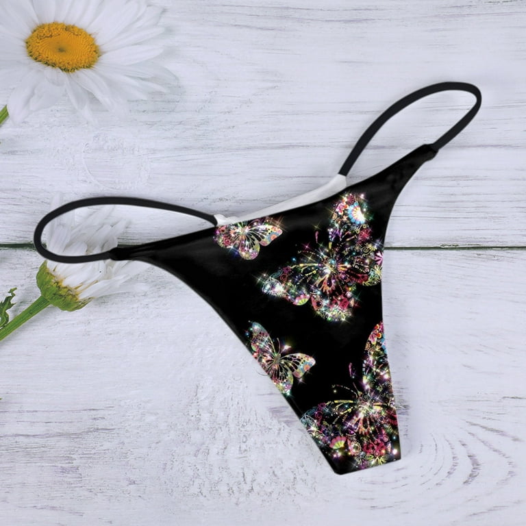 Lily Embroidery High Waist Thong