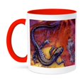 thumbnail image 1 of 3dRose, Quebec. Blue-spotted salamander lizards-CN10 BJA0023 - Janyes Gallery, 11oz Two-Tone Red Mug, 1 of 3