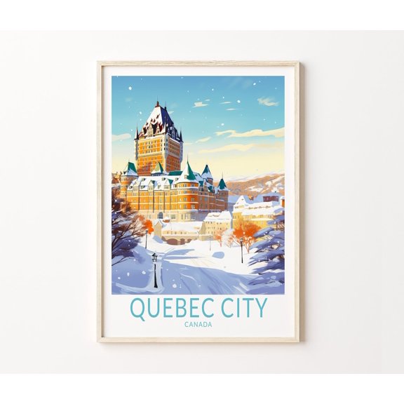 Quebec City Canada Chateau Frontenac Home Decor