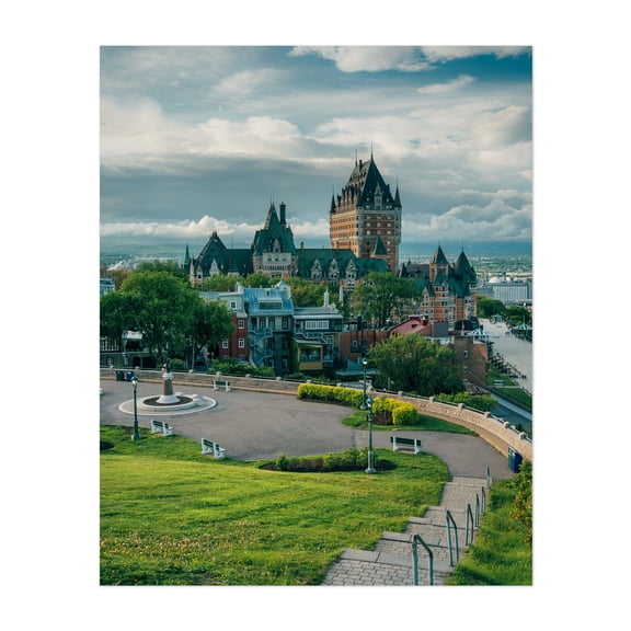 Quebec City Views 01 - Québec City Québec Canada Photography Unframed Wall Art Print 8 x 10 inches