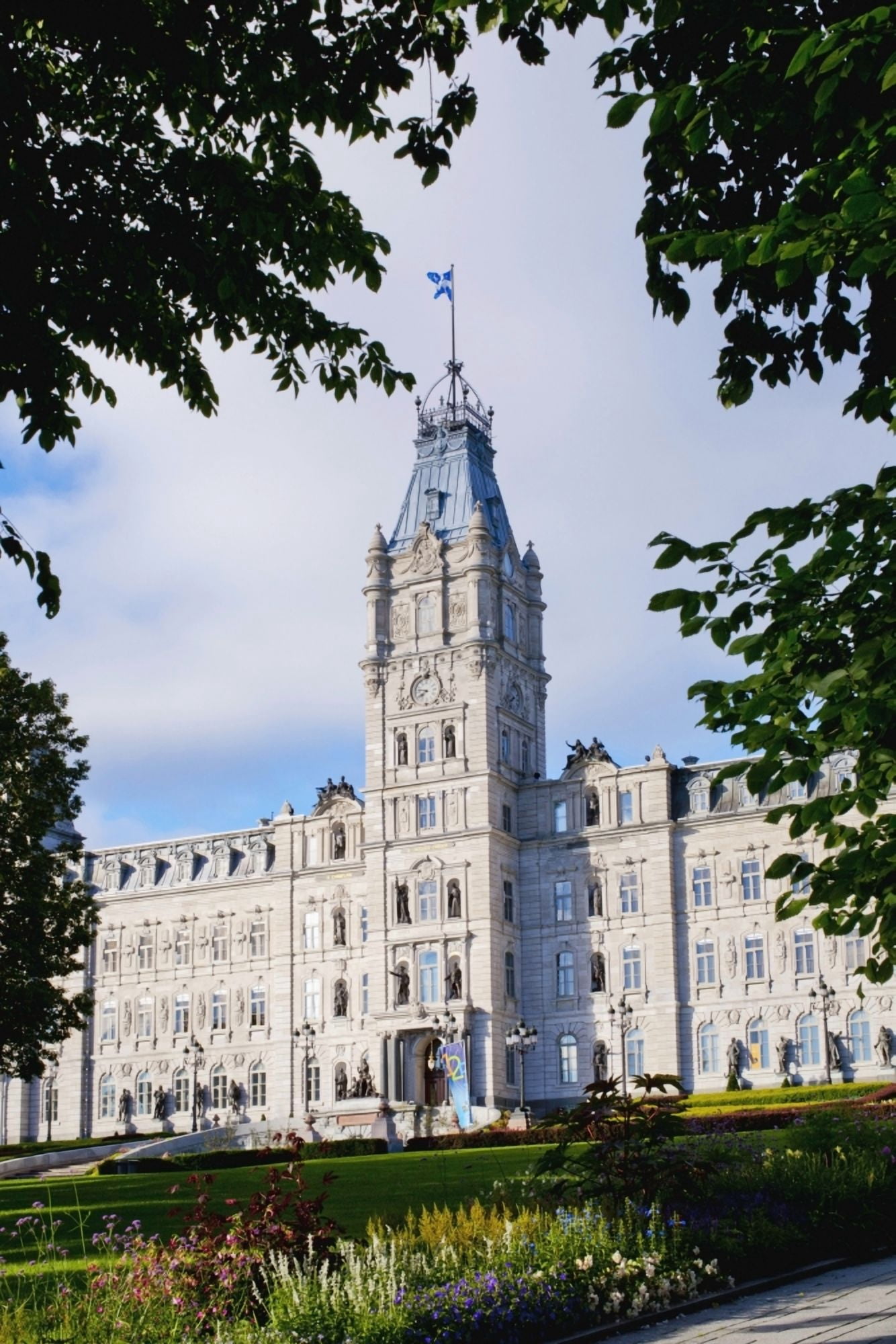 Quebec Parliament Buildings Quebec City Quebec Canada Canvas Art - David Chapman Design Pics (24 x 38)