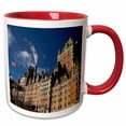 thumbnail image 1 of 3drose, Quebec, Quebec City. Fairmont Chateau Frontenac-cn10 Cmi0712 - Cindy Miller Hopkins, 11oz Two-tone Red Mug, 1 of 6