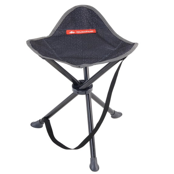 Decathlon Camping Stool, Black, 2.2 lbs