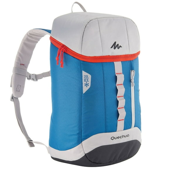 Quechua Hiking 24 Can Cooler Backpack, Blue Multi