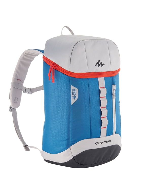 Quechua Hiking 24 Can Cooler Backpack, Blue Multi