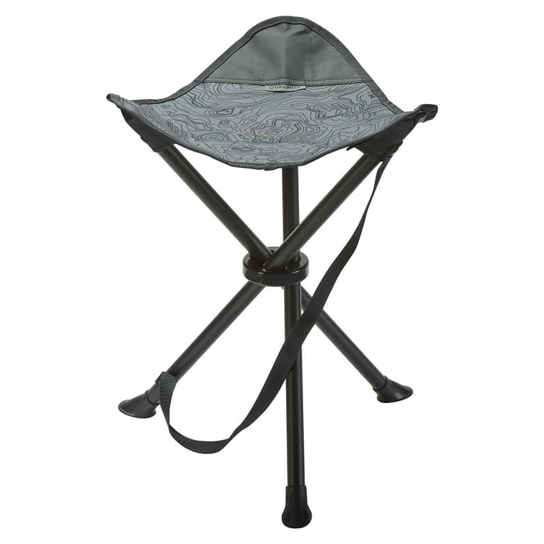 Quechua Multi-Use Stool (Camping, Backpacking, Fishing and Hunting), Dark  Gray, 2.2 lbs