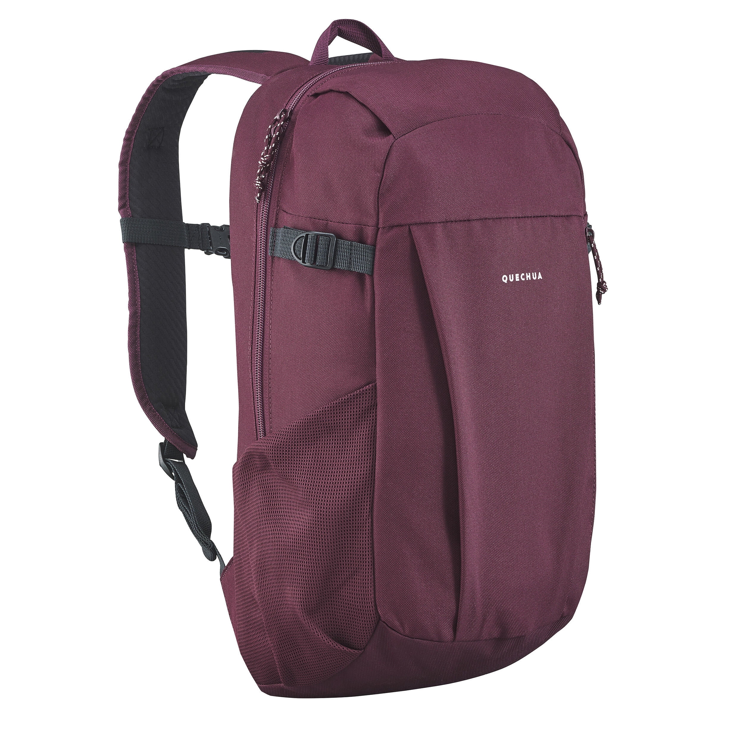 Quechua NH100, 20L Nature Hiking Backpack, Unisex, Burgundy