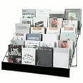 thumbnail image 1 of Queekay 6 Tier Wire Countertop Rack Black Comic Book Holders Wide Wire Magazine Rack Tabletop Display Stand For Table Top Book Brochure Literature Comic Greeting Card Shelf Holder Stand, 1 of 7