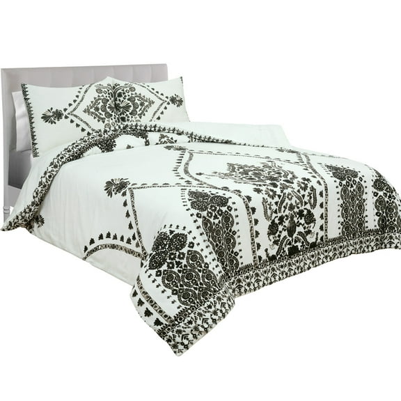 Queen 100% Cotton Comforter Set, Nikki Chu Varanasi by Royale Linens