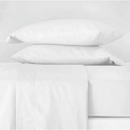 Queen 300 Thread Count Temperature Regulating Solid Sheet Set White - Casaluna™