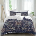 thumbnail image 1 of Queen 4 Piece Bedding Set Abstract Ethnic Art Flowers Pattern Soft Breathable Duvet Cover and Pillowcase, Tribe Geometric Artwork Duvet Cover Set Bed Sheets for Bedroom Dormitory Guest Room, 1 of 9