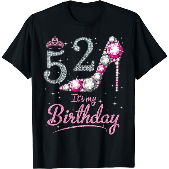 Queen 52 Years Old It's My Birthday Vintage Retro Girl Shirt