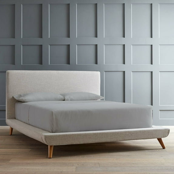 Queen - 60" x 80" Size Microfiber Bed Sheets Luxury 1800 Thread Count Brushed Microfiber Sheet Set Super Soft & Silky Feel 18 Inch Deep Pocket - Queen, Light Grey