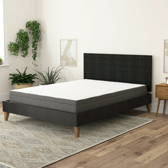 Queen 8" Memory Foam Mattress With Edge Support & Air Grid, Gel- For Cooler Sleeping, Firm And , Machine Washable Cover, Energizing,