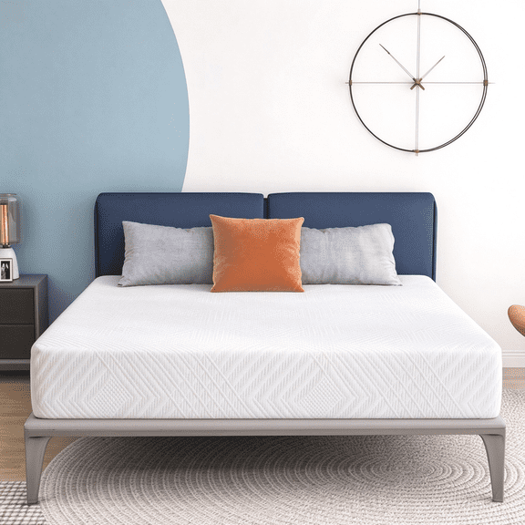 Queen Mattress, 8" Memory Foam Mattress with Graphene Fabric Cover, Mattress in a Box