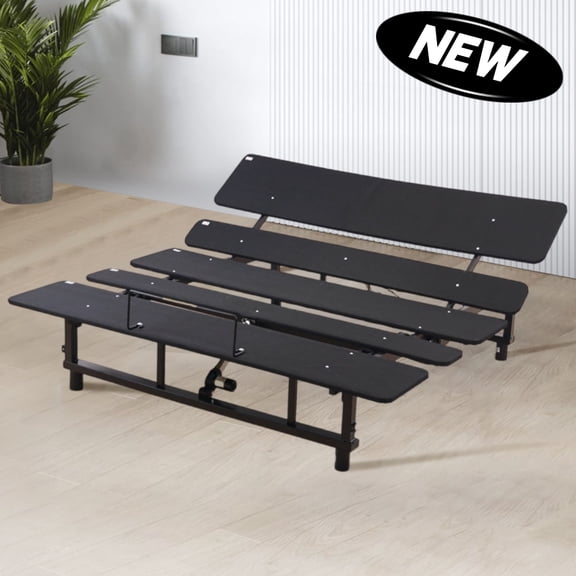 Queen Adjustable Bed Base Frame with Head & Foot Incline Wireless Remote Zero Gravity Quiet Motor 750lbs Capacity Steel Wood Frame Easy Assembly Anti-Snore Mode