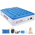thumbnail image 1 of Queen Air Mattress, Inflatable Air bed with Wireless Built-in Pump and Pillow for Camping Travel Guest Home, 650lb Max, Size 16", 1 of 11