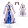 thumbnail image 1 of Queen Amaya Costume Dress for Girls Christmas Party Cosplay Outfits with Crown, 3T-12Y, 1 of 7