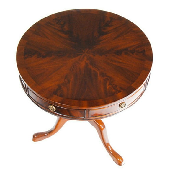 Queen Ann Mahogany Drum Table