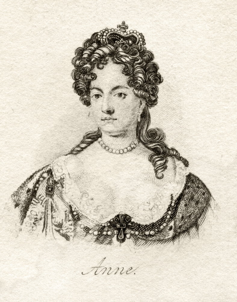 Queen Anne 1665-1714 Queen Of Great Britain From 1702 To 1714 Second Daughter Of James Ii Canvas Art - Ken Welsh Design Pics (12 x 16)