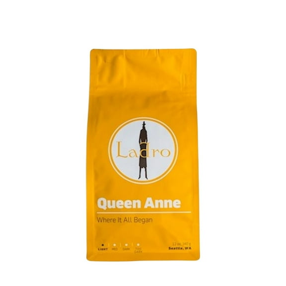 Queen Anne Blend - Roasted by Ladro Roasting - Whole Bean Coffee - 12 Ounce Bag
