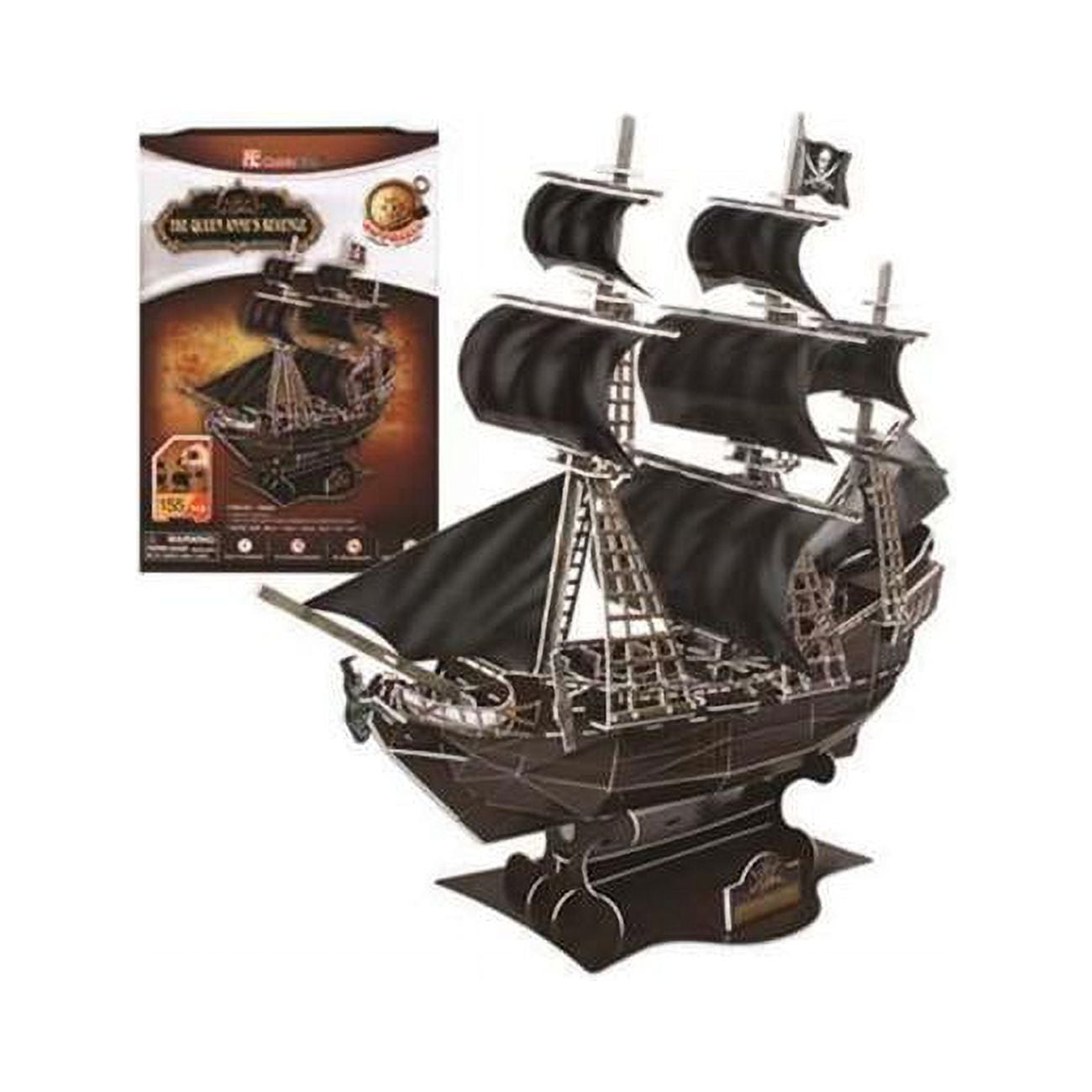 Piececool Queen Anne's Revenge – Puzzle 3D Métal De Bateau Pirate, 439 Pièces En Acier Inoxydable, Maquette Pour Adultes