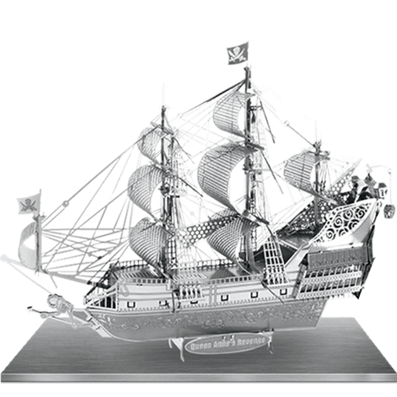 ICONX Queen Anne's Revenge 3D Laser Cut Model Fascinations 013092