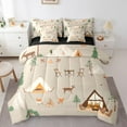 thumbnail image 1 of Queen Bed in a Bag Camping Comforter Set with Sheets 7Pieces All Season Rustic Camper Bedding Sets with Comforter, Pillow Sham, Flat Sheet, Fitted Sheet and Pillowcase, 1 of 5
