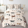 thumbnail image 1 of Queen Bed in a Bag Milk Cow Comforter Set with Sheets 7Pieces All Season Western Cow Bedding Sets with Comforter,Pillow Sham,Flat Sheet,Fitted Sheet and Pillowcase, 1 of 5