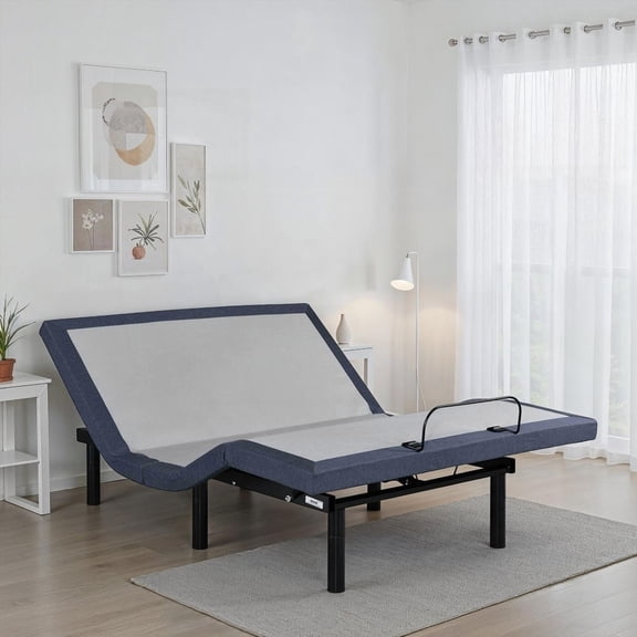 Queen Bed Base Featuring Head/Foot Adjustments, Bluetooth & 1-Programmable Memory