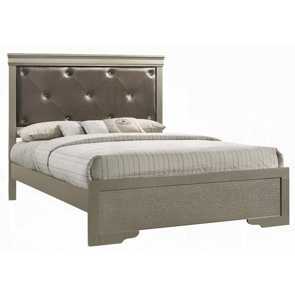 Queen Bed Boasts 53"H, 63"W, 85"D Dimensions & Sturdy Construction