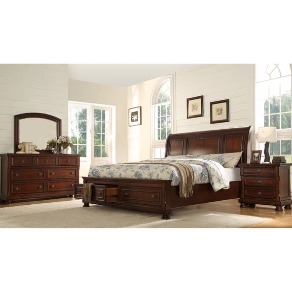 Queen Bed - Felt Lined Top Drawer - Bedroom Decor - Cedar Lined Drawers