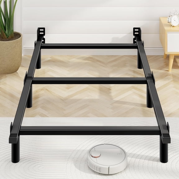 Queen Bed Frame, 7 Inch Basics Metal Bed Frame, Heavy Duty 9-Leg Base for Box Spring and Mattress, Noise-Free, Easy Assembly