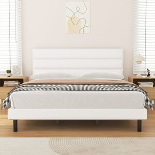 Walmart white queen bed frame deals