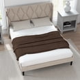 thumbnail image 1 of Queen Bed Frame Upholstered Platform Bed Frame with Headboard and No Box Spring Needed Wooden Slats Support Easy Assembly Additional Under Bed Storage Beige, 1 of 7