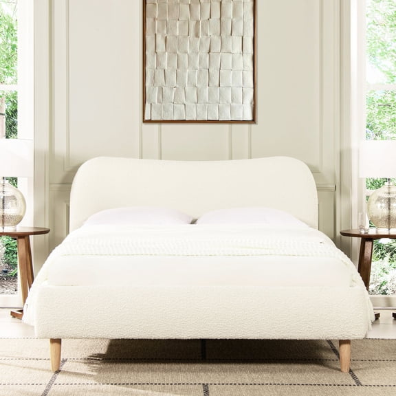 Queen Bed - Upholstered Headboard - Master Bedroom - Comfortable Sleeping Bed