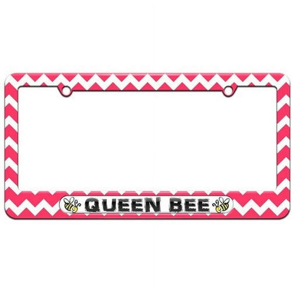 Queen Bee, Bumble Bee License Plate Tag Frame, Multiple Colors