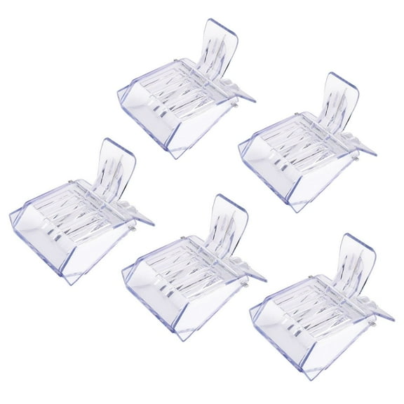 Queen Bee Cage (5 pcs) Transparent Plastic Clip Catcher Trap Box Beekeeping Tool for Beekeepers